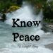 Do you really know peace?